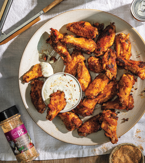 All Dressed Wings with Buttermilk Ranch Dressing