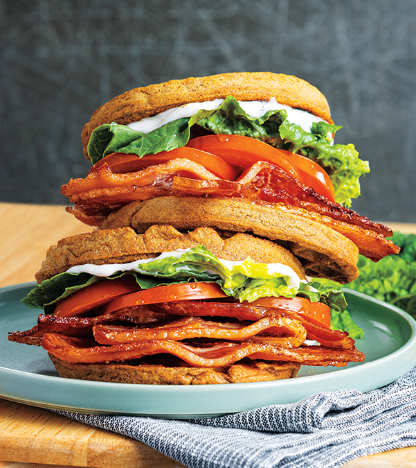 BLT Waffle Sandwiches