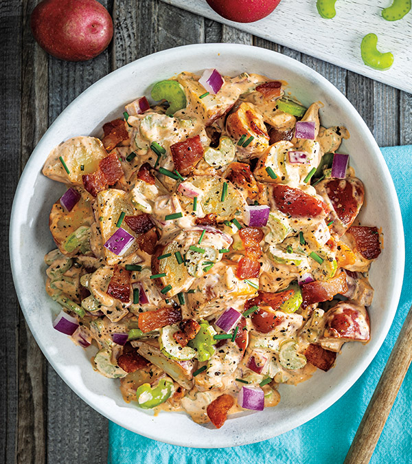 Bacon-Ranch Buffalo Potato Salad