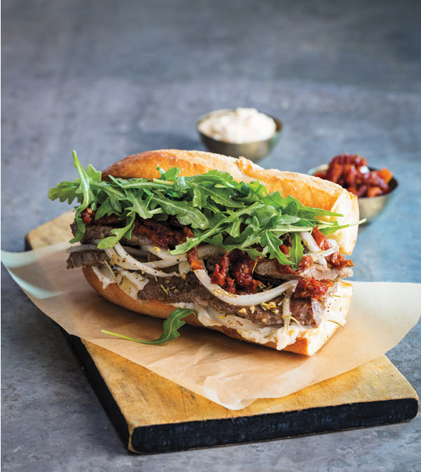 Steak Sandwich {Caramelized Onions + Brie} –