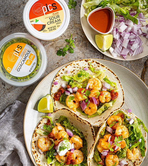 Beer-Poached Shrimp Tacos