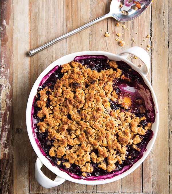 Blueberry-Mango Crisp