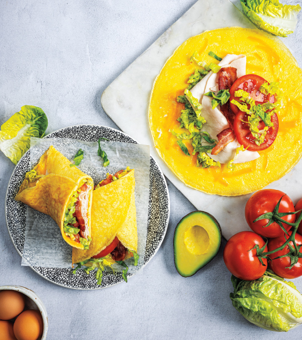 California Turkey BLT Egg Wraps