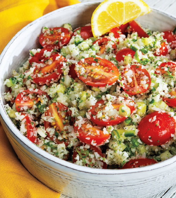 Cauliflower “Rice” Tabbouleh Salad