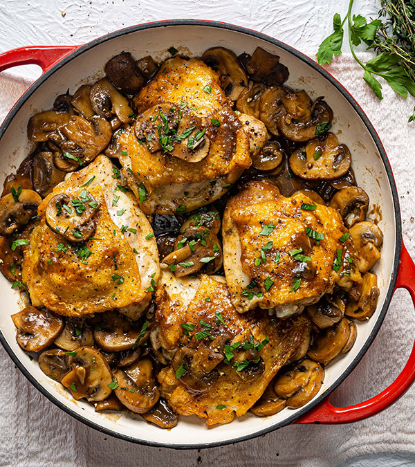 Chicken Thighs In Mushroom Sauce