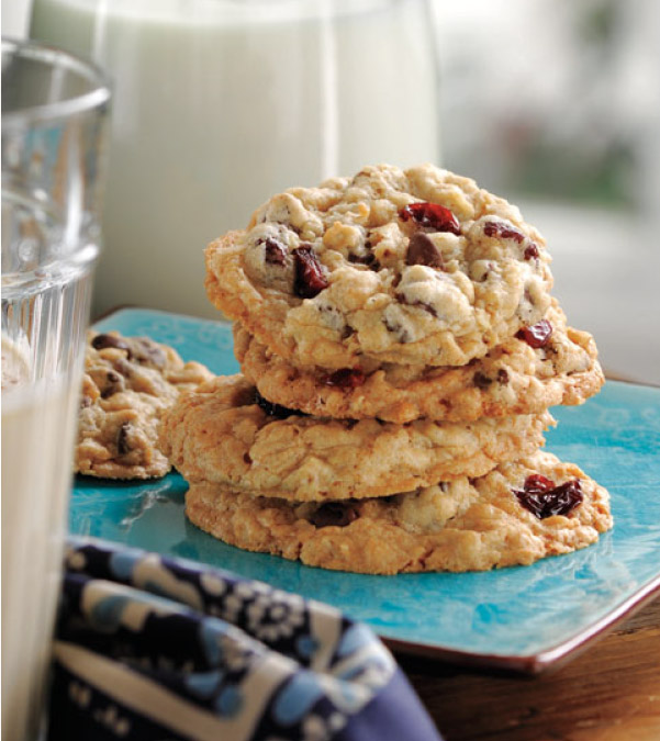 Chocolate Chip, Oatmeal & Dried Cherry Cookies
