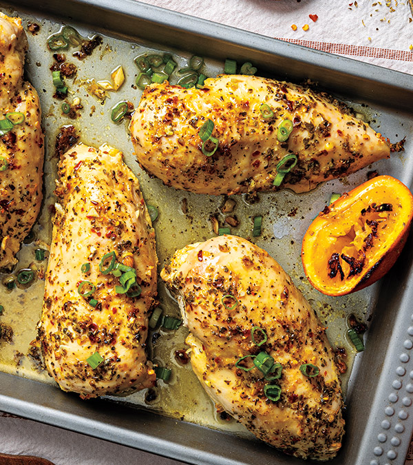 Thyme Chicken Breast & Herbed Butternut Squash Recipe