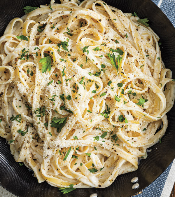 Cottage Cheese Fettuccine Alfredo