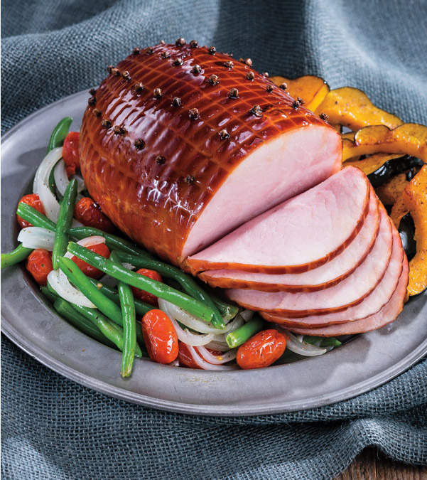 Glazed Sweet Bourbon Honey Ham