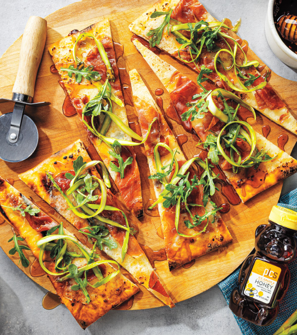 Grilled Hot Honey & Prosciutto Flatbread