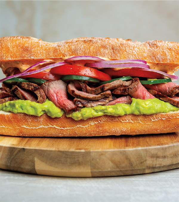 Grilled Mexican Steak Torta