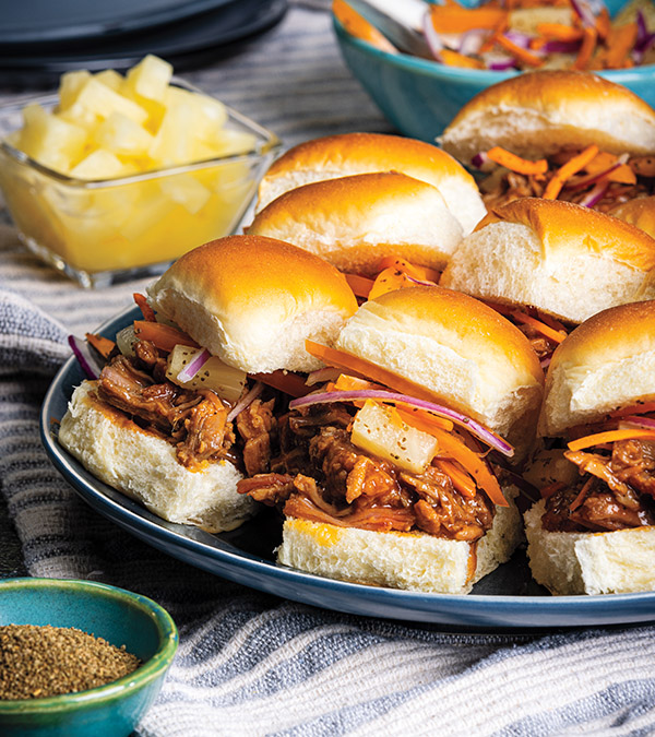 Garlic and Dill Flank Steak Sliders and Beans