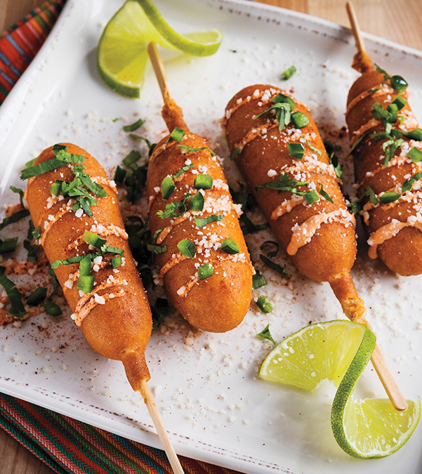 Mini Mexican Street Corn Dogs