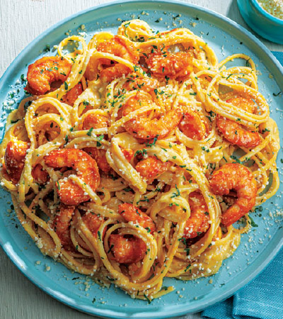 One-Pot Smoky Shrimp Linguine