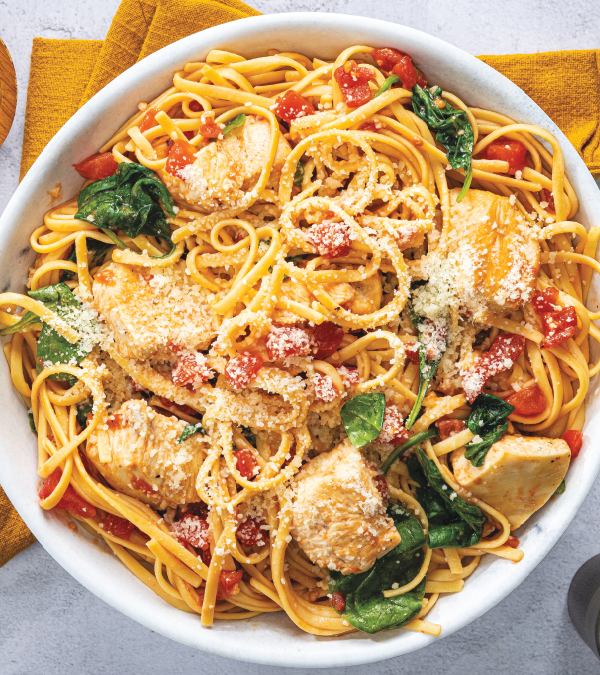 One-Pot Tuscan Chicken Linguine