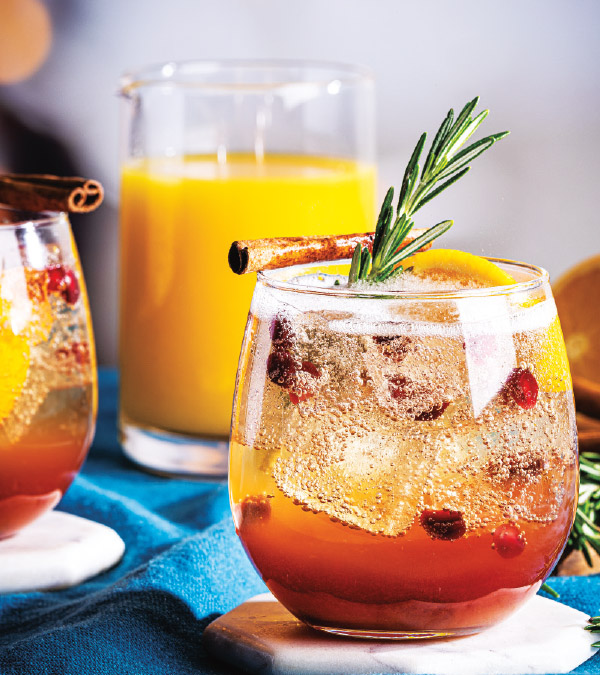 Pomegranate-Orange Prosecco Spritz