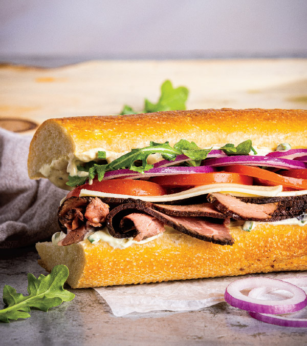 Roast Beef & Horseradish Cheddar Sandwich