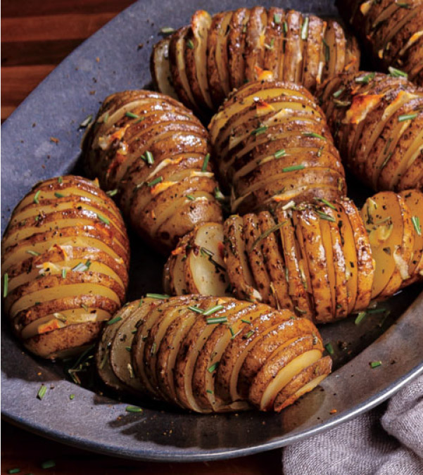 Rosemary-Garlic Hasselback Potatoes