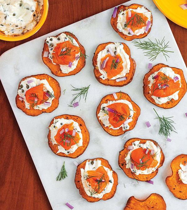 Smoked Salmon and Cream Cheese Cracker Bites - Ahead of Thyme