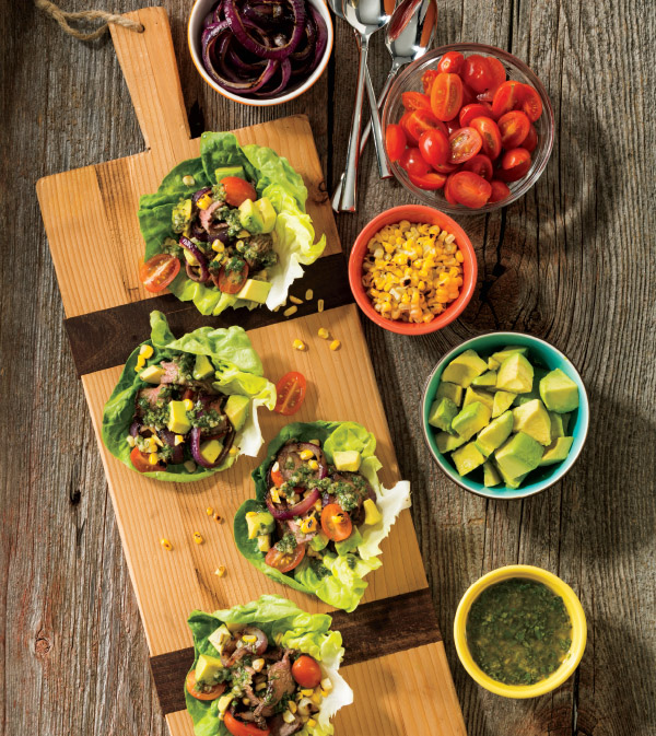 Summertime Steak Lettuce Wraps