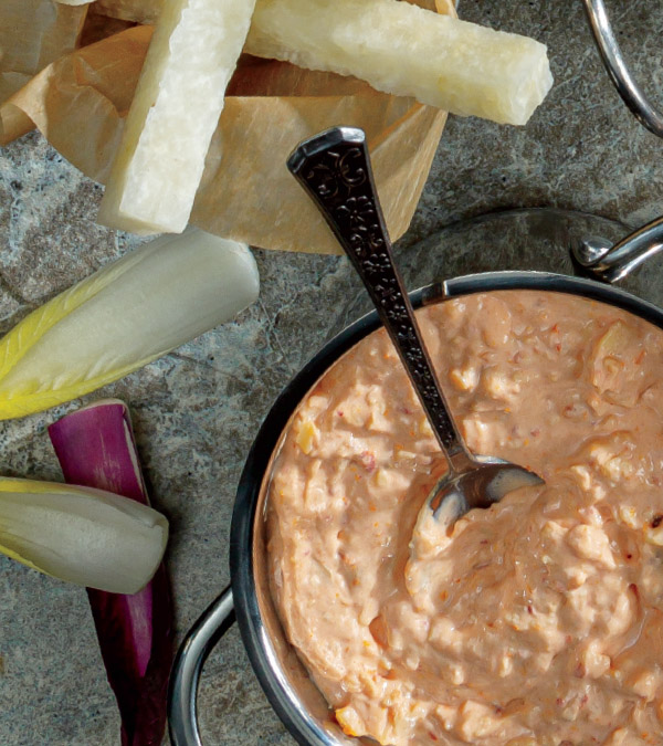 Sun-Dried Tomato Dip with Endive & Jicama Dunkers