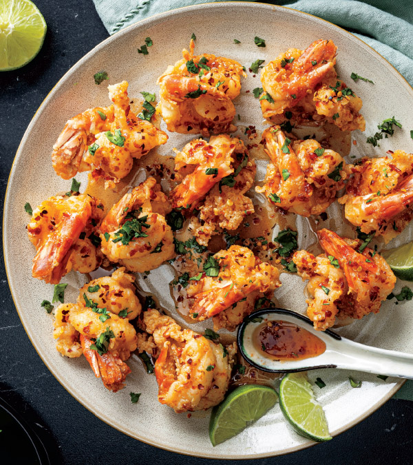 Sweet & Spicy Crispy Butterflied Shrimp