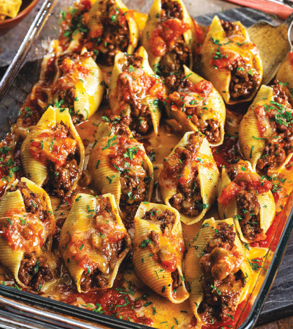 Taco-Stuffed Pasta Shells