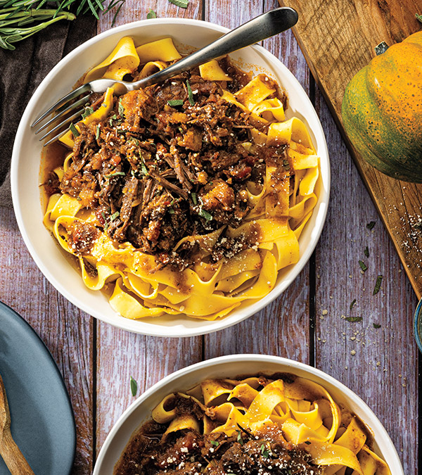 Tomato-Braised Beef Ragu Pappardelle