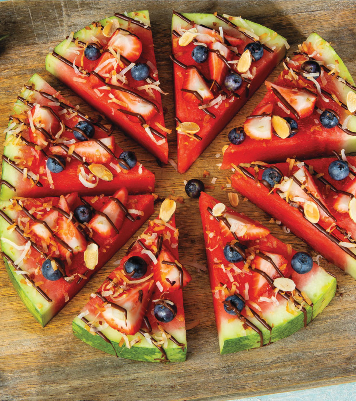 Watermelon Dessert Pizza