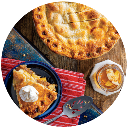 Brandy-Glazed Apple Pie