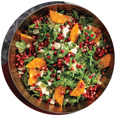 Holiday Arugula Salad with Citrus Vinaigrette