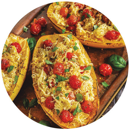 Mediterranean Baked Spaghetti Squash