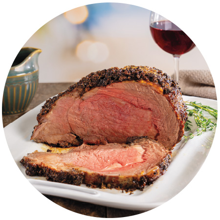 Mustard-Herb  Rubbed Prime Rib Roast