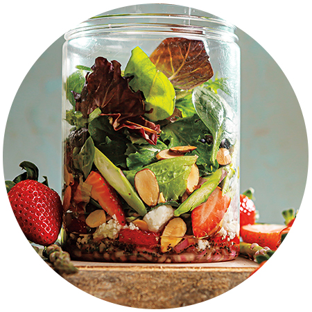 Spring Strawberry Salad Cups