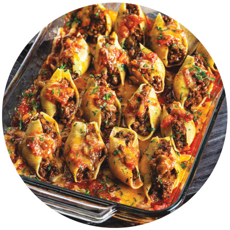 Taco-Stuffed Pasta Shells